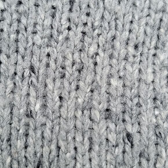 Cynthia Rowley Chunky Thick Cowl Neck Wool Blend Sweater Kangaroo Pocket Sz L - Picture 12 of 12